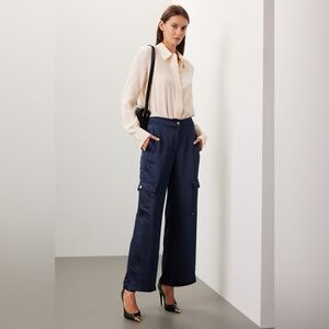 Michael Kors Satin Cargo Pants